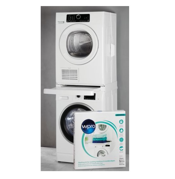 machine Pamflet tijdelijk Stacking kit wasmachine